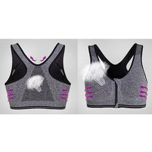 Load image into Gallery viewer, Yoga Workout Bra Breathable Wire free Padded Push Up Sports Top
