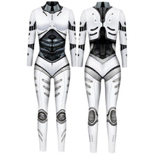 Load image into Gallery viewer, Women's Robot Punk Jumpsuit Catsuit Sexy Cosplay Costumes Zentai Halloween Bodysuit
