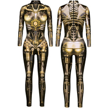 Load image into Gallery viewer, Robot Punk Jumpsuit Catsuit Sexy Women Cosplay Costumes Zentai Halloween Bodysuit
