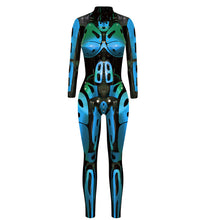 Load image into Gallery viewer, Robot Punk Jumpsuit Catsuit Sexy Women Cosplay Costumes Zentai Halloween Bodysuit
