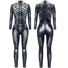 Load image into Gallery viewer, Robot Punk Jumpsuit Catsuit Sexy Women Cosplay Costumes Zentai Halloween Bodysuit
