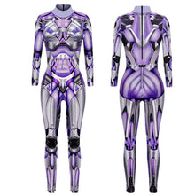 Load image into Gallery viewer, Robot Punk Jumpsuit Catsuit Sexy Women Cosplay Costumes Zentai Halloween Bodysuit
