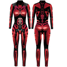 Load image into Gallery viewer, Women's Robot Punk Jumpsuit Catsuit Sexy Cosplay Costumes Zentai Halloween Bodysuit
