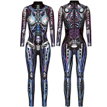 Load image into Gallery viewer, Robot Punk Jumpsuit Catsuit Sexy Women Cosplay Costumes Zentai Halloween Bodysuit
