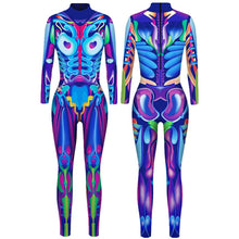 Load image into Gallery viewer, Women's Robot Punk Jumpsuit Catsuit Sexy Cosplay Costumes Zentai Halloween Bodysuit
