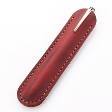 Load image into Gallery viewer, Pencil Case Handmade Leather Pencil Bag Vintage Retro Style Accessories For Travel Journal
