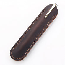 Load image into Gallery viewer, Pencil Case Handmade Leather Pencil Bag Vintage Retro Style Accessories For Travel Journal
