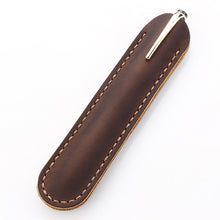 Load image into Gallery viewer, Pencil Case Handmade Leather Pencil Bag Vintage Retro Style Accessories For Travel Journal

