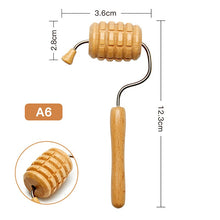 Load image into Gallery viewer, Roller Massager Wood Therapy Body Massage Tool Foot Face Shoulder Neck Hand Push Roller Massager Body Soothing Massage Tool
