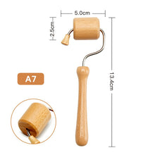 Load image into Gallery viewer, Roller Massager Wood Therapy Body Massage Tool Foot Face Shoulder Neck Hand Push Roller Massager Body Soothing Massage Tool
