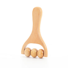 Load image into Gallery viewer, Roller Massager Wooden Therapy Body Massage Tool Foot Face Shoulder Neck Hand Push Roller Massager Body Soothing Massage Tool
