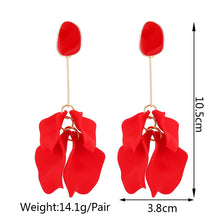 Load image into Gallery viewer, Romantic Sweet Acrylic Petal Long Dangle Drop Earrings For Women Girl 2023 Trend Luxury Fairy Grunge Pendant Jewelry Accessories
