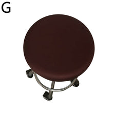 Load image into Gallery viewer, Round Chair Cover Bar Stool Cover Elastic Seat Cover Home Chair Slipcover Round Chair Bar Stool Solid Color
