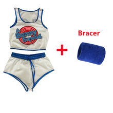 Load image into Gallery viewer, Space Lola Bunny Rabbit Cosplay Costume Rabbit Bunny Jam Costumes Women Girls Halloween Party Clothes Tops Shorts Outfit Set
