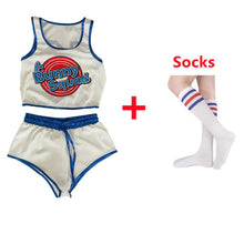 Load image into Gallery viewer, Space Lola Bunny Rabbit Cosplay Costume Rabbit Bunny Jam Costumes Women Girls Halloween Party Clothes Tops Shorts Outfit Set

