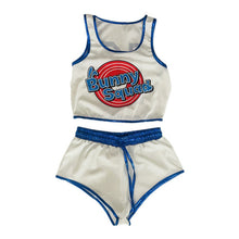 Load image into Gallery viewer, Space Lola Bunny Rabbit Cosplay Costume Rabbit Bunny Jam Costumes Women Girls Halloween Party Clothes Tops Shorts Outfit Set
