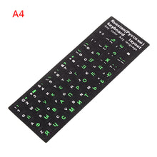 Load image into Gallery viewer, 2PCS Keyboard Stickers New Russian Letters Keyboard Stickers For Notebook Computer Desktop
