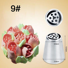Load image into Gallery viewer, Tulip Icing Piping Nozzles Stainless Steel Flower Cream Pastry Tips Nozzles Bag Cupcake Cake Decorating Tools Molds 1pc
