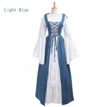 Load image into Gallery viewer, Medieval Punk Dress Cosplay Halloween Costumes Women Palace Carnival Party Disguise Princess Female Victorian Vestido Robe
