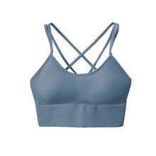Load image into Gallery viewer, Yoga bra breathable shock proof fitness push up top yoga running active sportswear
