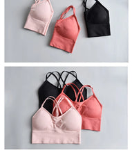 Load image into Gallery viewer, Yoga bra breathable shock proof fitness push up top yoga running active sportswear
