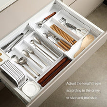 Load image into Gallery viewer, Drawer Storage Box Retractable Kitchen Partition Cutlery Box Household Cosmetics Stationery Organizing Box
