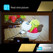 Load image into Gallery viewer, T6/T5 Mini Projector Home Smart Android WiFi Mobile Phone Projector Portable HD Projection
