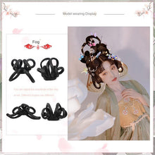 Load image into Gallery viewer, Cloud Mist Han Chinese Clothing Style Wig Fairy Cheoko Skirt Bun Red House Chengcheng Bun Photo Comic Show Cos

