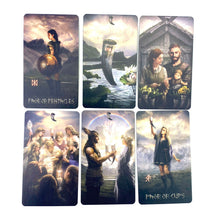 Load image into Gallery viewer, Runic Tarot Cards Fate Divination Tarot Deck Family Party Playing Board Game For Beginner Fortune Telling Game English Version
