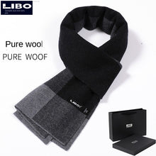 Load image into Gallery viewer, Pure Wool Men's Scarf Autumn and Winter High-Grade Cashmere Warm Scarf Birthday Gift
