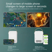 Load image into Gallery viewer, 2023 New Miniature Bright Palm Large 1080P Mobile Phone Wireless Projection Screen Projector LED Projector

