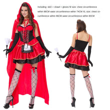 Load image into Gallery viewer, Halloween Costume Cosplay Little Red Riding Hood Character Cosplay Clothes Cloak Little Red Riding Hood Costume
