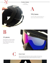Load image into Gallery viewer, Motorcycle off-Road Helmet Goggles Riding Windproof Goggles Ski Goggles Racing Goggles
