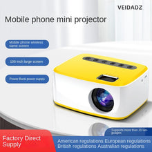 Load image into Gallery viewer, T20 Mini Wireless Mobile Phone Projector Home Led Small Portable Projector 1080P HD Projection
