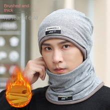 Load image into Gallery viewer, Winter Warm Knitted Hat Men's Korean-Style Fashionable Ear Protection Winter Fleece-Lined Thickened Outdoor Cycling
