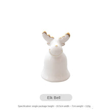 Load image into Gallery viewer, Pearlescent Ceramic Christmas Deer Desktop Decoration Ins Snowman Five-Pointed Star Gift Christmas Decoration
