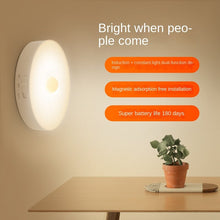 Load image into Gallery viewer, Smart Led Human Body Small Induction Night Lamp USB Charging Dormitory Bedside Lamp Wiring Free Induction Lamp
