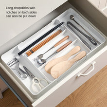 Load image into Gallery viewer, Drawer Storage Box Retractable Kitchen Partition Cutlery Box Household Cosmetics Stationery Organizing Box
