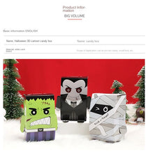 Load image into Gallery viewer, 10PCs Halloween candy box three-dimensional DIY packaging box cute creative candy box packaging paper box
