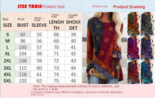 Load image into Gallery viewer, Women's Autumn and Winter Ethnic Style Retro Loose Long Sleeve plus Size Fashion T-shirt
