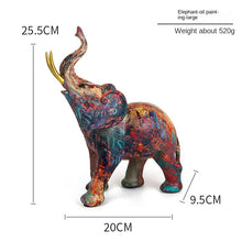 Load image into Gallery viewer, Elephant Ornaments Vintage Home Decor Creative Resin Crafts Living Room Decorative Ornament
