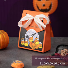 Load image into Gallery viewer, 10PCs Halloween Pumpkin Lamp Candy Packaging Box Decorative Gift Children Dress up Toys Handmade DIY Gift Box
