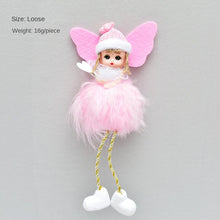 Load image into Gallery viewer, New Christmas Decorations Christmas Tree Pendant Feather Angel Pendant Cute Wind Doll
