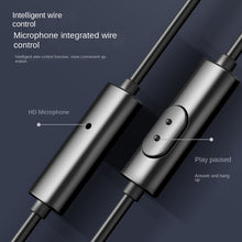 Load image into Gallery viewer, Metal in-ear wire control with wheat heavy bass headset computer mobile phone headset
