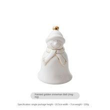 Load image into Gallery viewer, Pearlescent Ceramic Christmas Deer Desktop Decoration Ins Snowman Five-Pointed Star Gift Christmas Decoration
