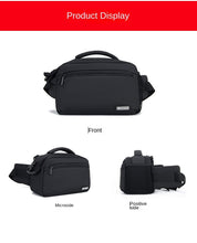 Load image into Gallery viewer, Cwatcun Black One Shoulder Digital Camera Bag SLR Messenger Camera Bag
