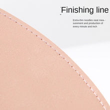 Load image into Gallery viewer, 22 * 22cm round Leather Mouse Pad Computer Desk Pad
