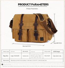 Load image into Gallery viewer, Simple Canvas Men's Bag Single Shoulder Crossbody Outdoor Casual Messenger Bag
