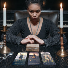 Load image into Gallery viewer, Runic Tarot Cards Fate Divination Tarot Deck Family Party Playing Board Game For Beginner Fortune Telling Game English Version

