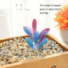 Load image into Gallery viewer, Blue Series Artificial Succulent Pant Flower Head Creative DIY Accessories Flower Arrangement Artificial Flower Plant Wall Supplies Green Plant
